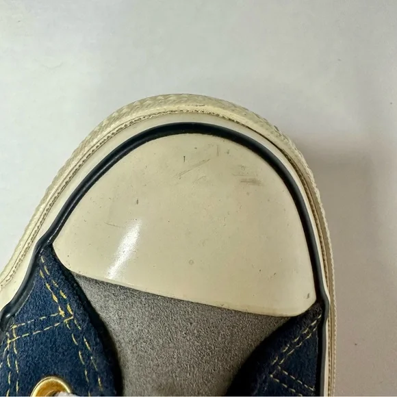 🥂SOLD🥂Converse Chuck Taylor Blue Suede Maize Detail Custom Sneakers, 10 - Picture 13 of 14